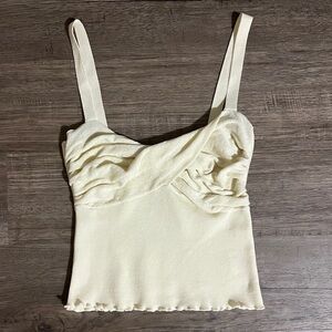 Princess Polly Dalma Twist Top in Ivory